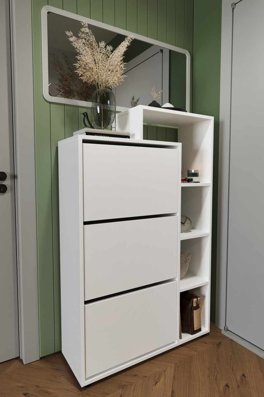 Обувница LEGO - белая