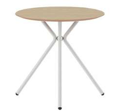 Стол обеденный Kilig Ø80 см, белый, американский беленый дуб