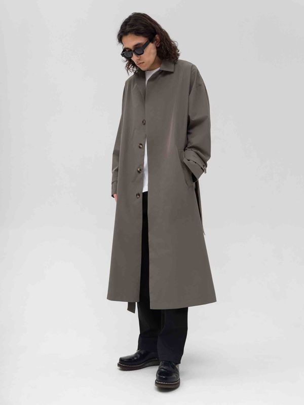 Плащ Длинный Мужской Зеленый - фото 10