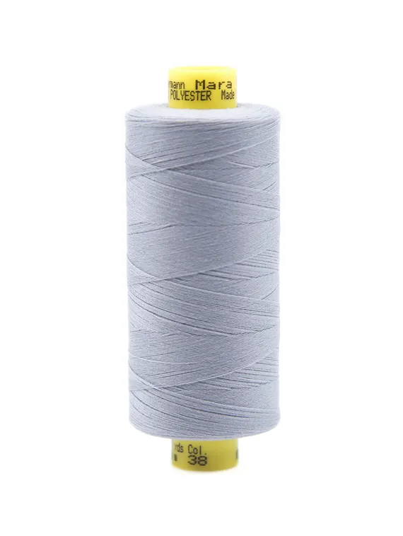 Нитки Guetermann MARA 150/1000 м, серый 166
