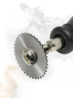 Набор отрезных дисков для гравера, насадка круг, 5 дисков и 1 адаптер