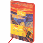 Ежедневник недатированный А5 (138х213 мм) BRAUBERG VISTA под кожу гибкий 136 л. "Edvard Munch" (2 штуки в упаковке)