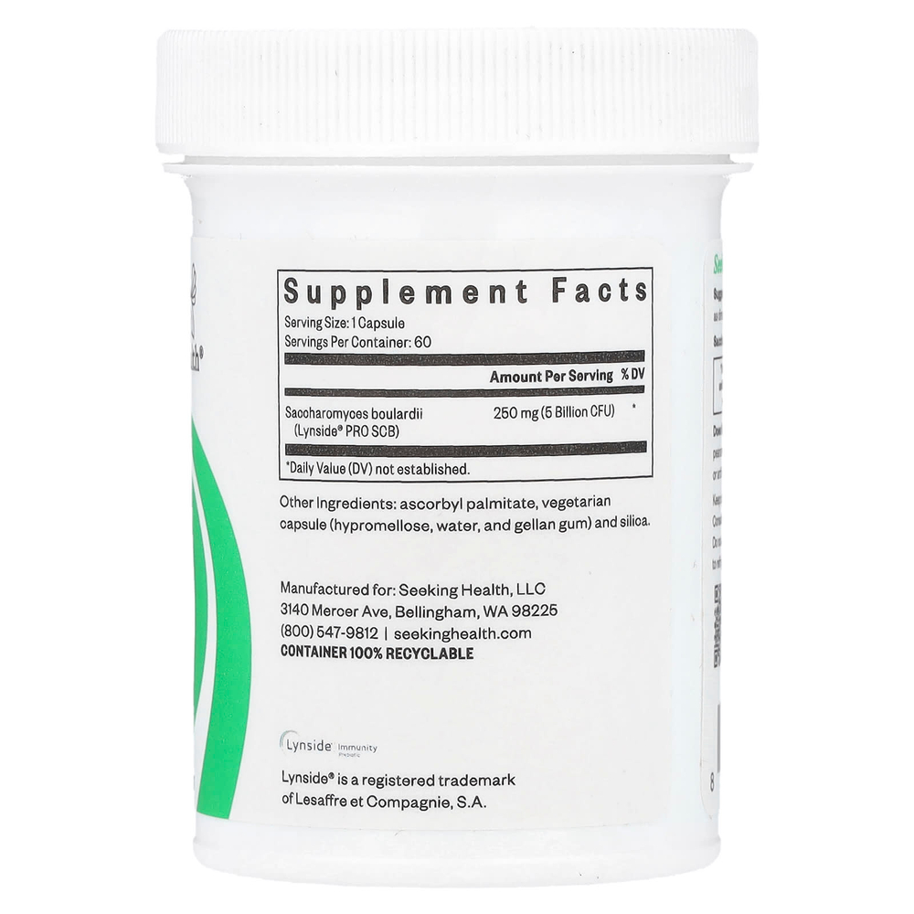Seeking Health, сахаромицеты Буларди, 5 млрд КОЕ, 60 капсул