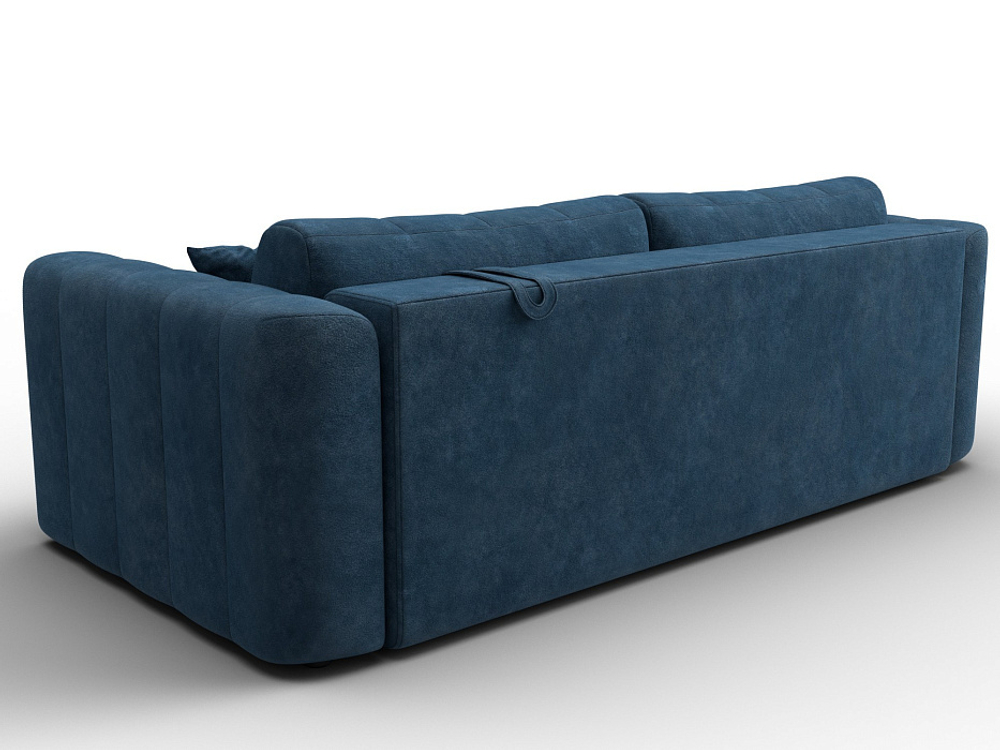 Диван прямой Лига-062 НПБ ВЕЛЮР BRUT 11 синий