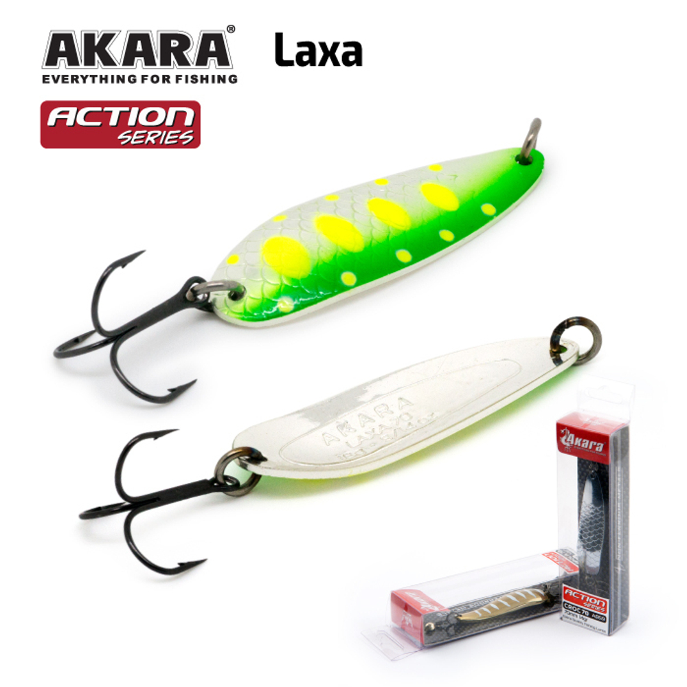 Блесна колебалка Akara Action Series Laxa 70 24 гр. 6/7 oz. AB98