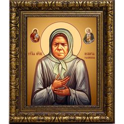 Пелагия Рязанская блаженная. Икона на холсте.