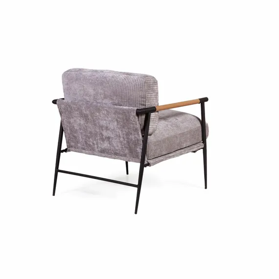 Кресло Laura, серый вельвет