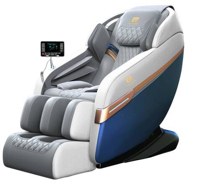 Массажное кресло Elfardi A29B бело-серое