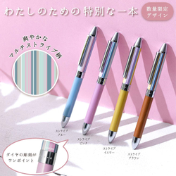 Ручка гелевая Sakura Ballsign Ladear Striped Pink