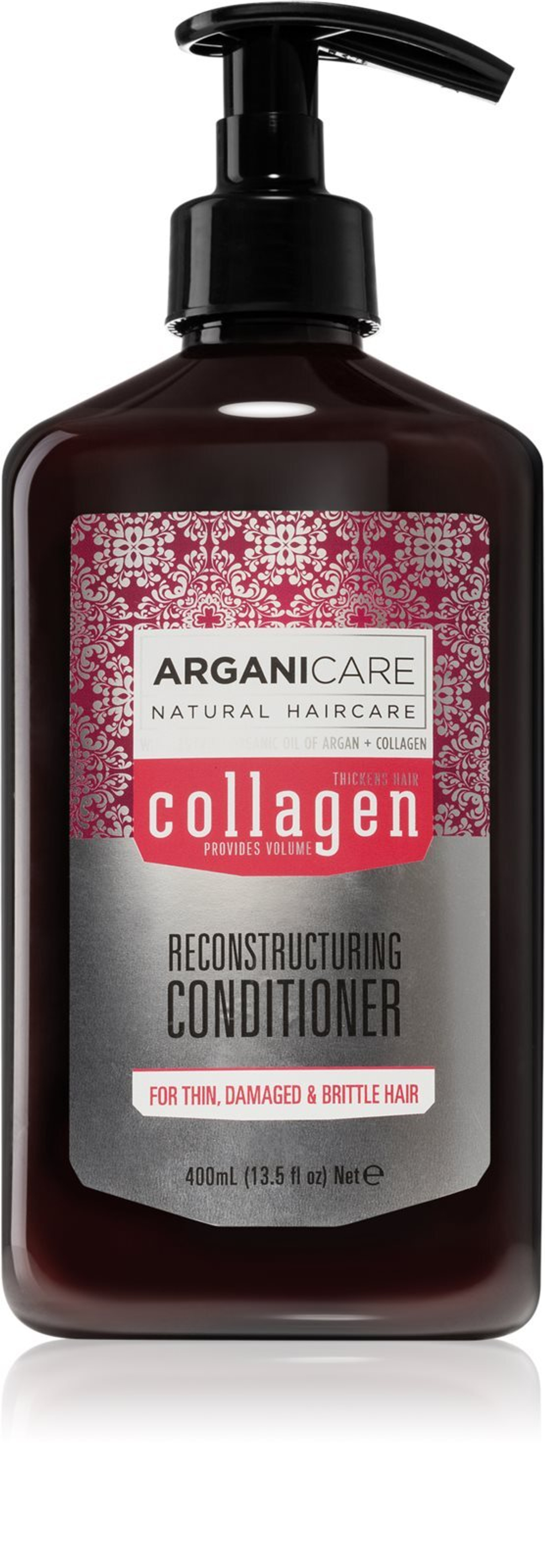 Arganicare Collagen - кондиционер, укрепляющий структуру волос /   400  ml  / GTIN 3701120000297