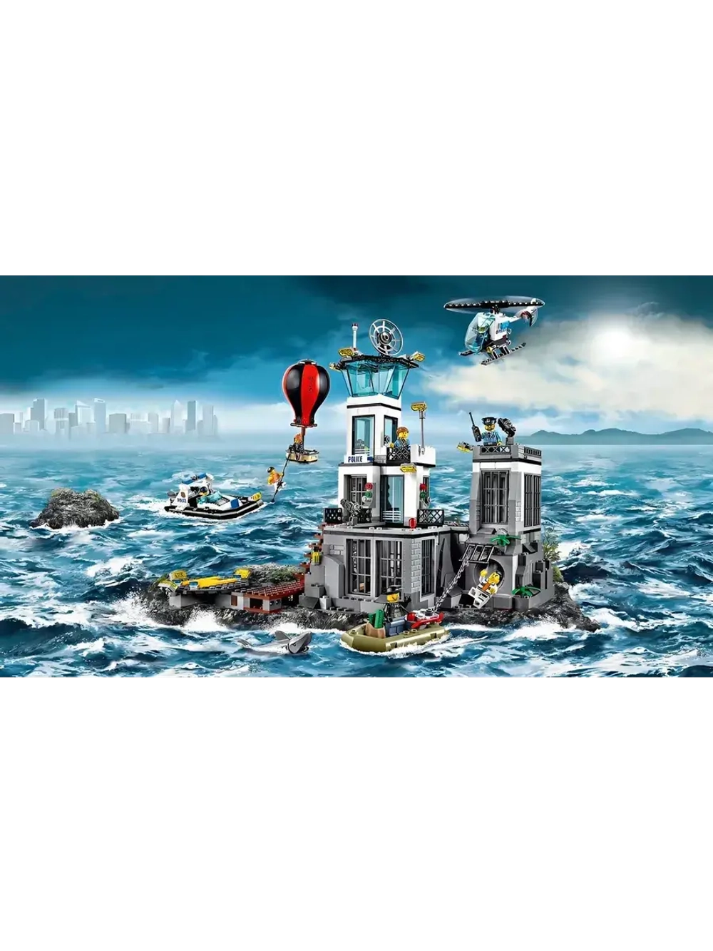 Конструктор Сити Полицейская тюрьма на острове