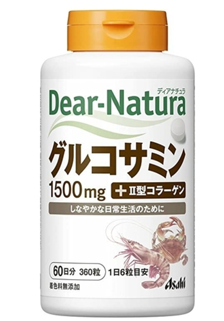 ASAHI Dear-Natura Глюкозамин с коллагеном 2 типа, на 60 дней