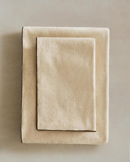 Zara Home Полотенце для лица и рук из хлопка, чёрный · 4596/013