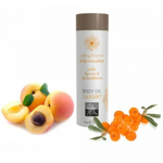 Съедобное масло для тела Абрикос и Облепиха от Shiatsu 75 мл.