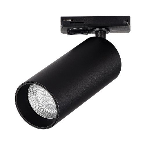 Светильник встраиваемый светодиодный, черный, Однофазная трековая система, LED, 20