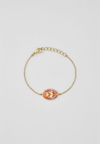 Браслет Qarlygash & Qyzgaldaq GOLD RED STEEL