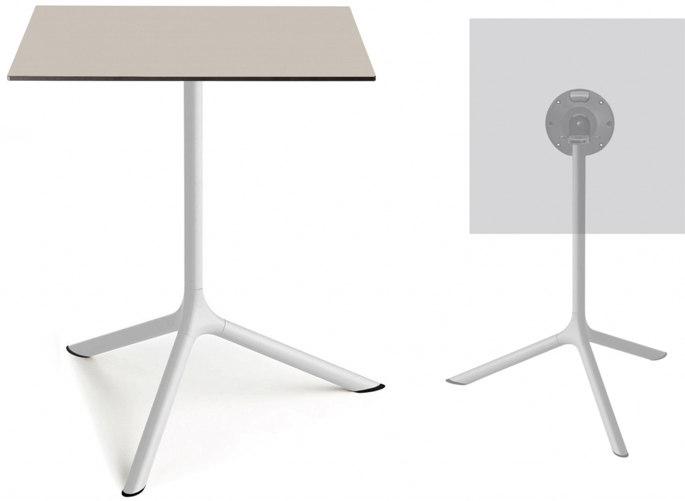 Стол ламинированный обеденный складной Scab Design Tripe Maxi Folding, белый, тортора