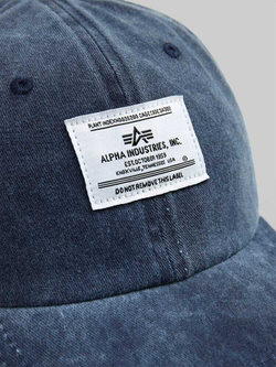 Бейсболка Alpha Industries Battlewash Cap Rep. Blue (Синяя)