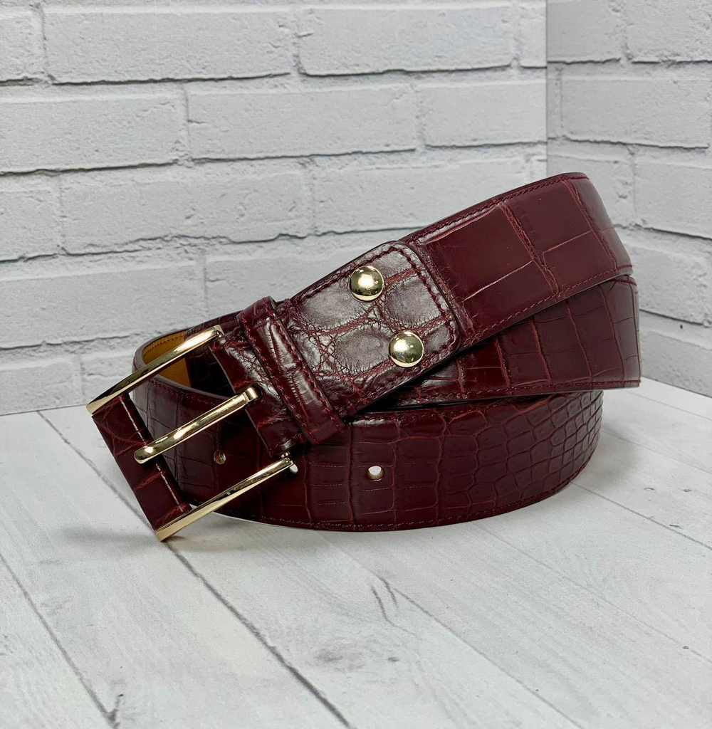 Ремень Zilli из кожи крокодила, арт. 475598488