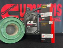 Комплект для ТО с маслом ZIC X7 и низким воздушным фильтром Газель Cummins ISF 2.8