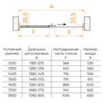 Душевая дверь RGW PA-017B (Прозрачное, 1200)