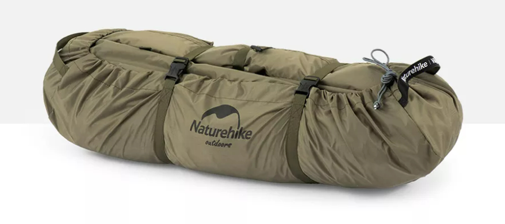 Палатка Naturehike Village 5.0 4-местная, алюминиевый каркас, снежная юбка, бежевая