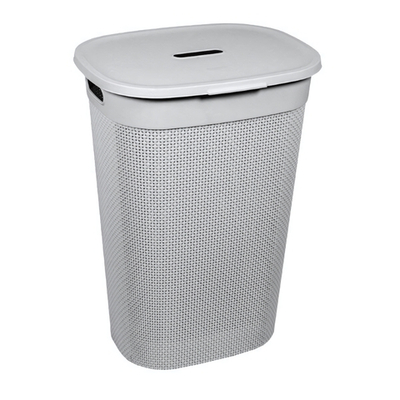 Корзина для белья OSLO 55л серый шторм