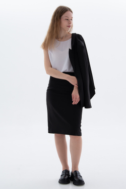 Юбка прямая 1328Ла, черный #70Ч011328Ла