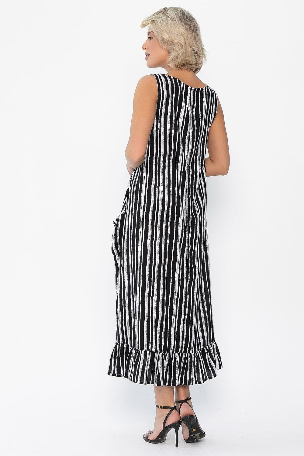 Сарафан Нимфа (черно-белый) П14052-10М LT Collection