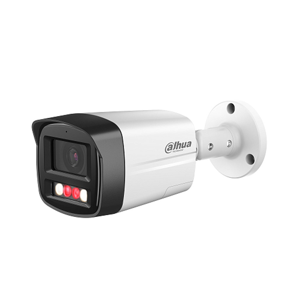 Уличная цилиндрическая IP-камера видеонаблюдения Wizcolor с ИИ Dahua DH-IPC-HFW2449TLP-S-LED-0600B-PRO