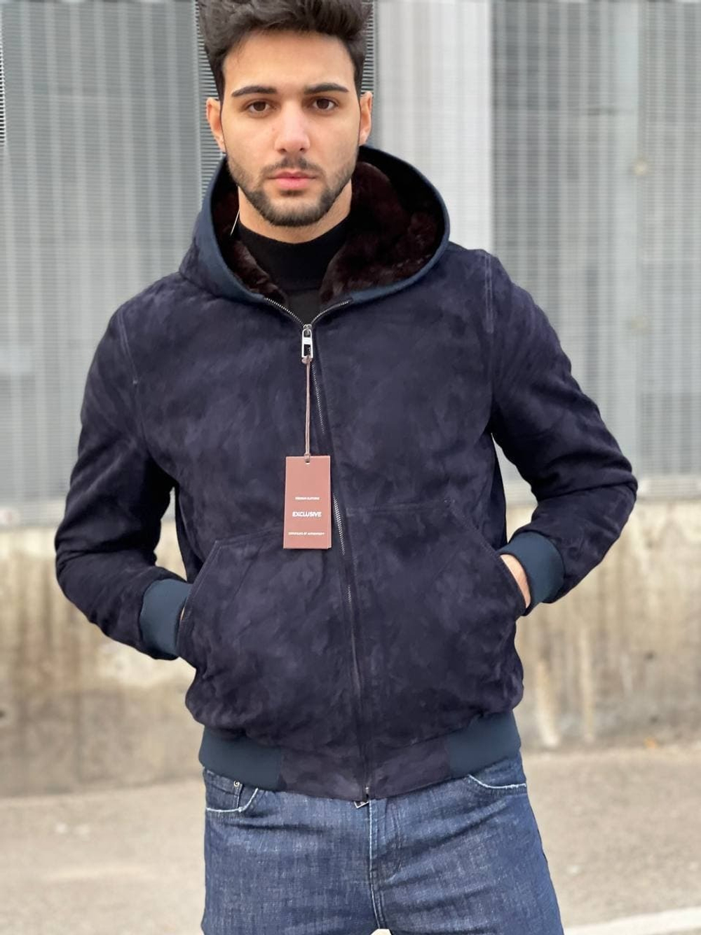 Замшевая куртка с мехом Loro Piana
