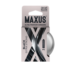 Презервативы MAXUS Extra Strong №3 , черные, утолщенные, 3 шт