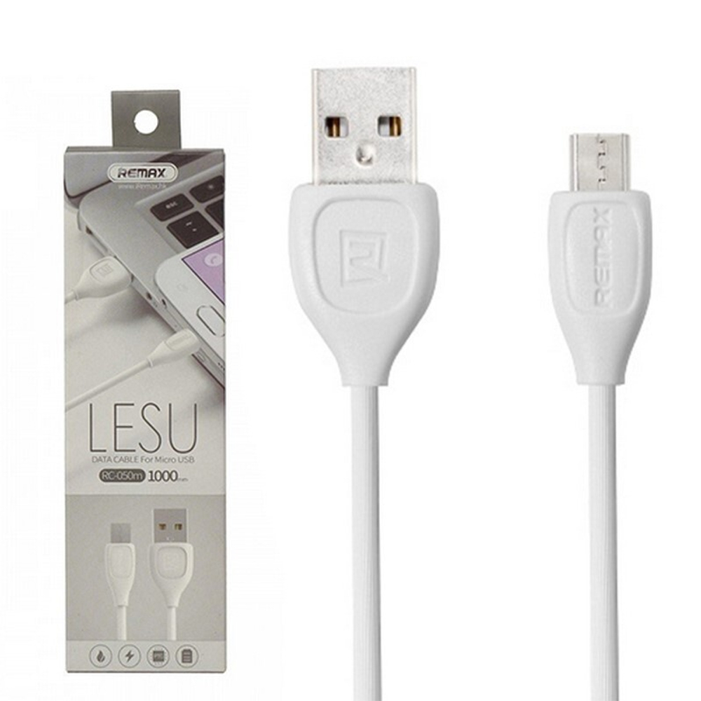 Кабель USB - Micro Remax Lesu (белый) 1м RC-050m