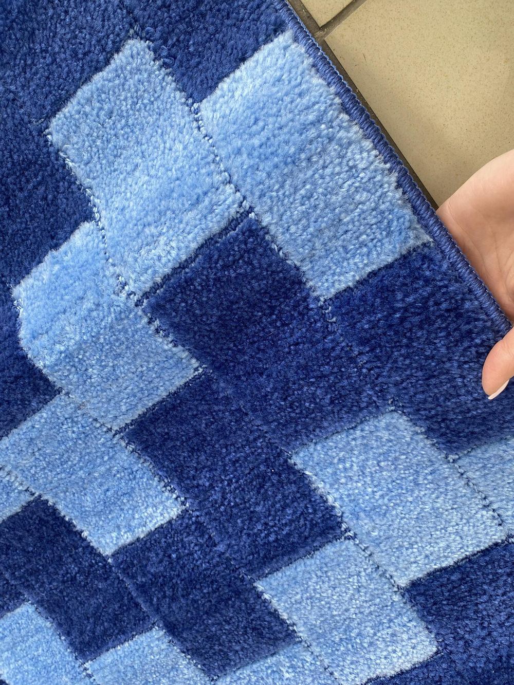 Комплект ковриков для ванной Confetti Bath Maximus Bornova 2582 Dark Blue BQF (60*100; 50*60)