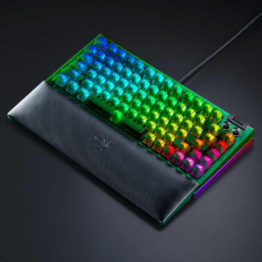 Клавиатура Razer BlackWidow V4 75% (Orange Switch), Phantom Green Edition - US Layout