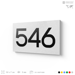 Номер на дверь 546, табличка на дверь для офиса, квартиры, кабинета, аудитории, склада, белая 120х70 мм, Айдентика Технолоджи