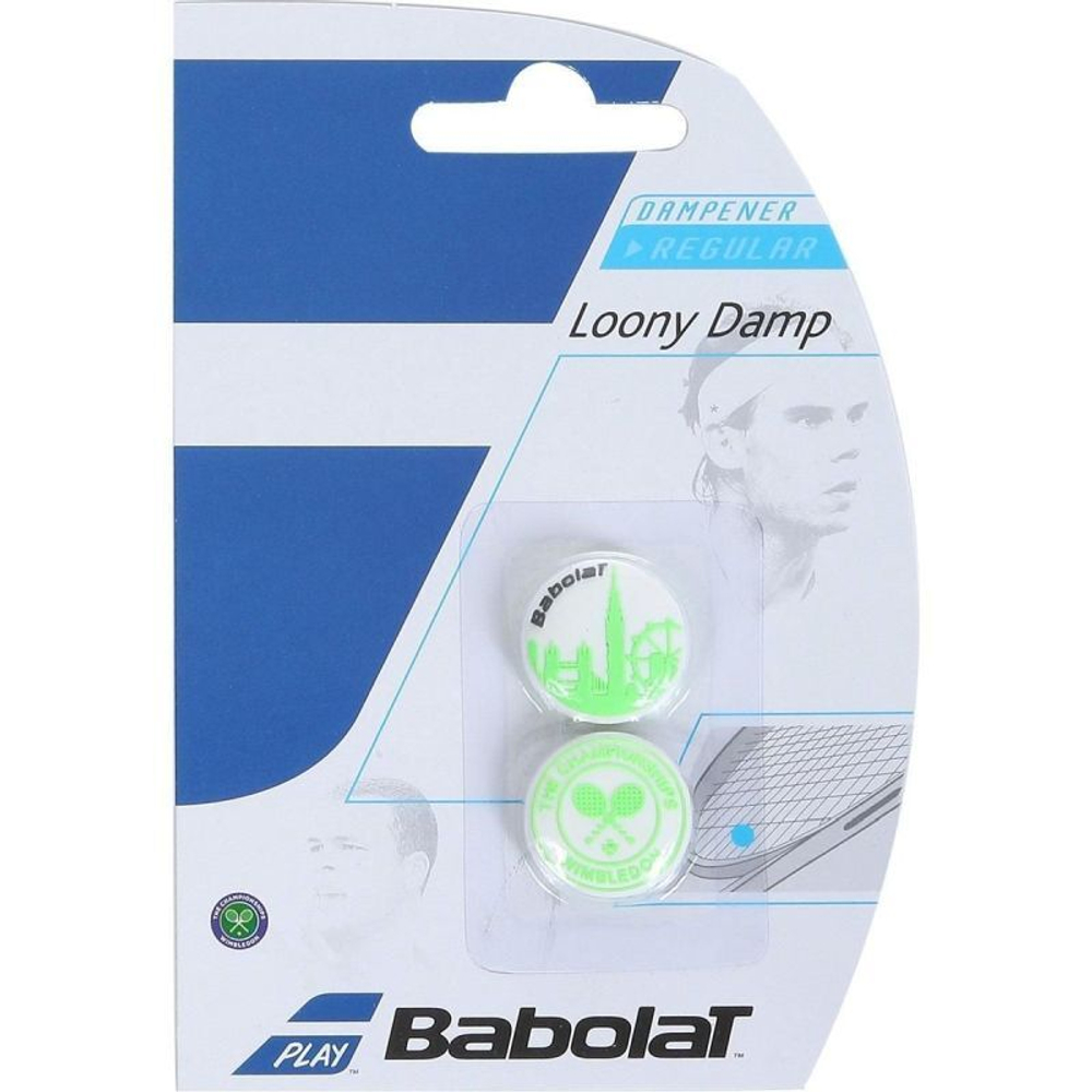 Виброгаситель теннисный Babolat Wimbledon Damp 2P - white/green