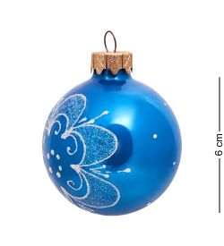 Элита НФШ-1379 Набор ел.украшений Шар 3шт «Снежинка» 60 мм