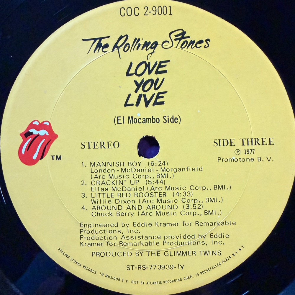 The Rolling Stones - Love You Live 2LP (США 1977г.)