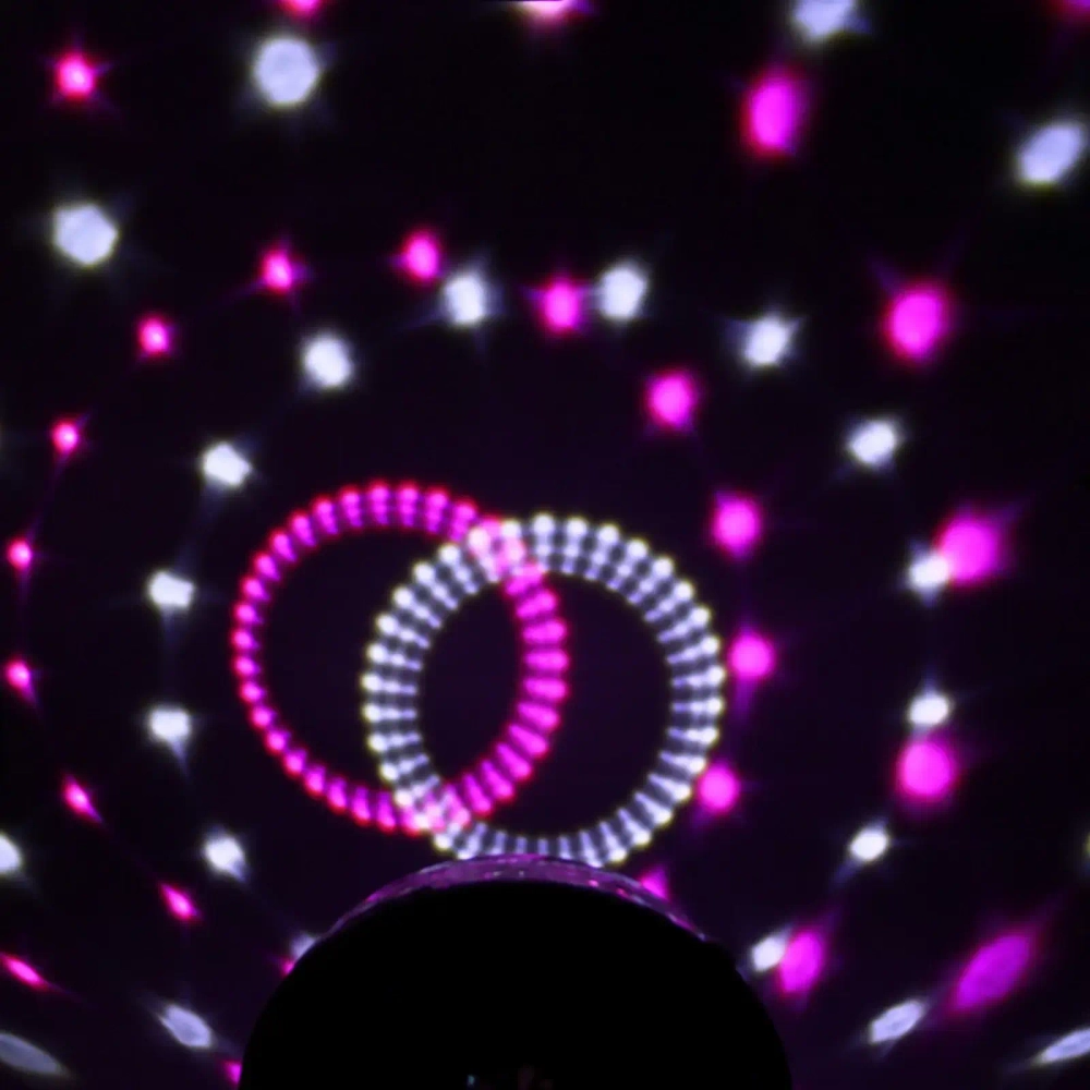 Диско-шар светодиодный «Каледоскоп», LED (красный, зеленый, синий), USB+mp3+пульт+bluetooth (220V)