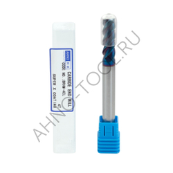 Фреза твердосплавная   8мм (L=100, l=25, хв=8) Z4 45° по закаленной стали BRHM-4EL-D8.0 HRC65 AHNO