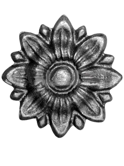 Кованый элемент "Цветок" Диаметр: 55 (8мм), вес 0,08 кг.