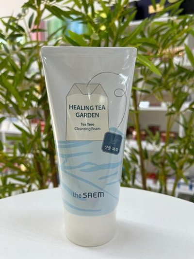 Пенка для умывания с экстрактом чайного дерева The Saem Healing Tea Garden Tea Tree Cleansing Foam (150мл.)