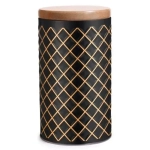 Банка жестяная Classico Nero для сыпучих продуктов, 1,6 л, круглая, с крышкой