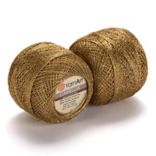 Пряжа Camellia 20г, 280м, 70% полиэстер, 30% металлик (цена за 1 шт)