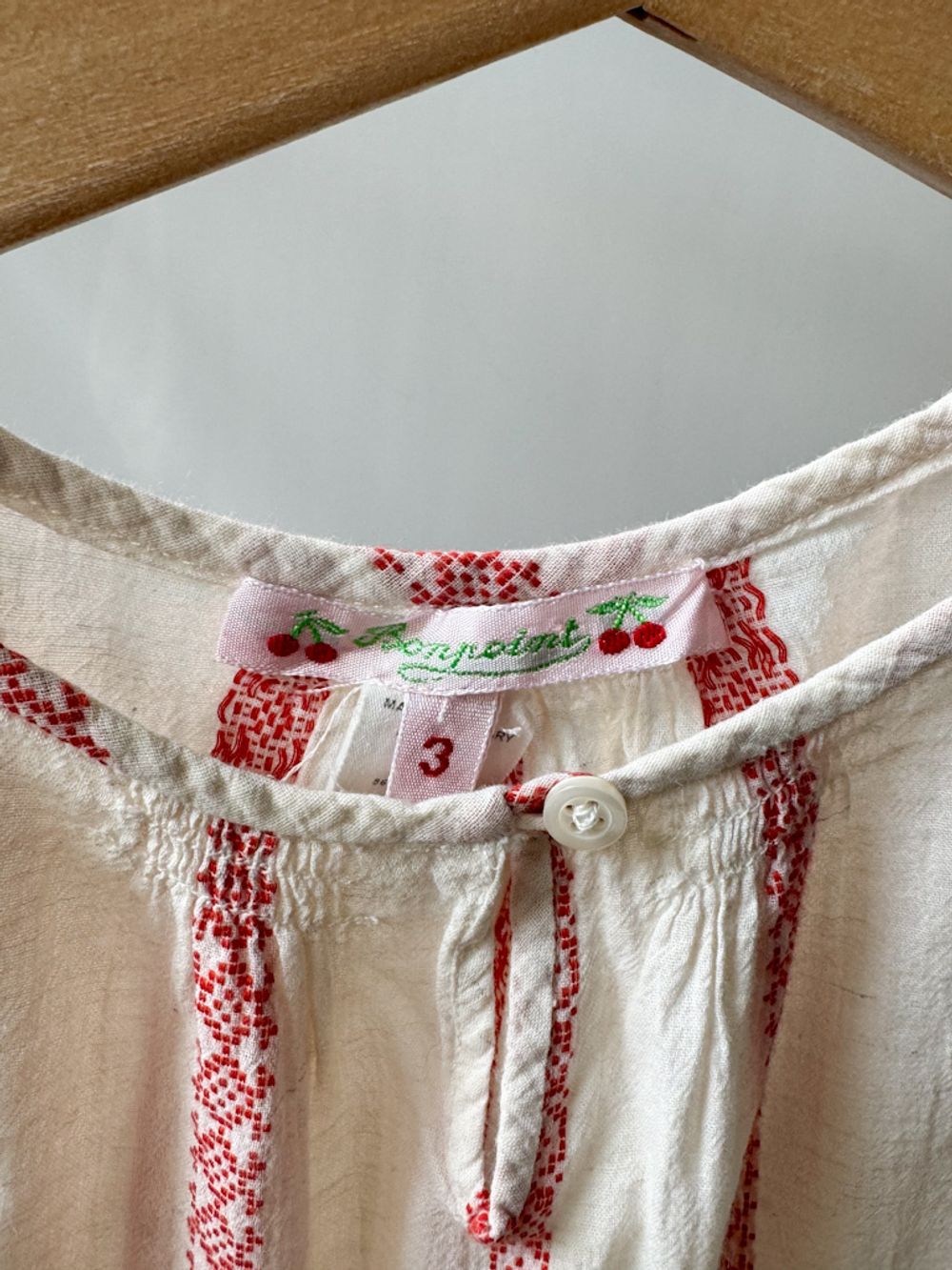 Хлопковая блузка Bonpoint, 98