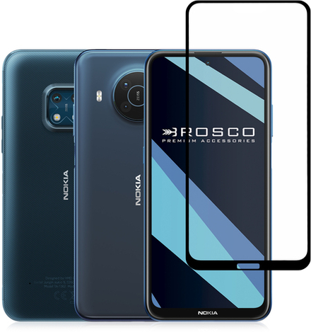 Защитное стекло ROSCO для Nokia X20;Nokia X10;Nokia XR20 оптом (арт. NK-X20-FSP-GLASS-BLACK)