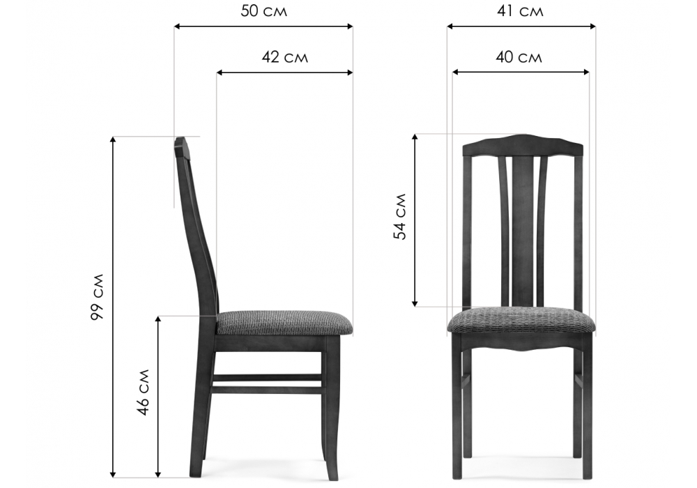 Стул деревянный Woodville Исаро орех, вивальди ромб 05, ножки орех