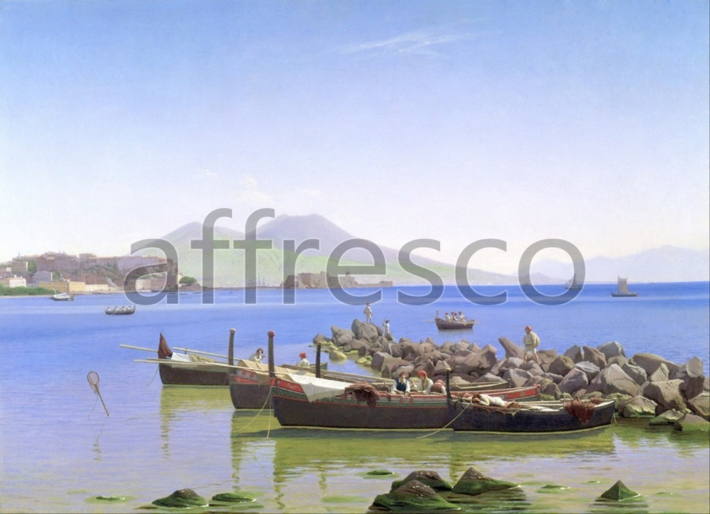 Фреска Christen Schiellerup Købke, Bay of Naples