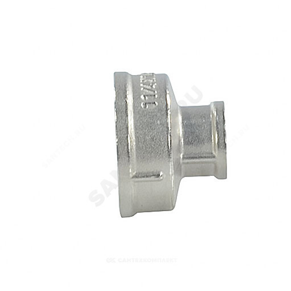 Муфта латунь никель переходная Ду 32х15 (1 1/4"х1/2") ВР/ВР SantechSystems